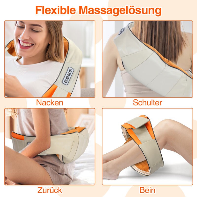 Nackenmassagegerät Shiatsu Massage Massagegerät Nacken Schultermassage mit Wärme