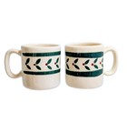 Hartstone Pottery Christmas Holly w/ Red Berries 4oz Coffee Mug Vintage
