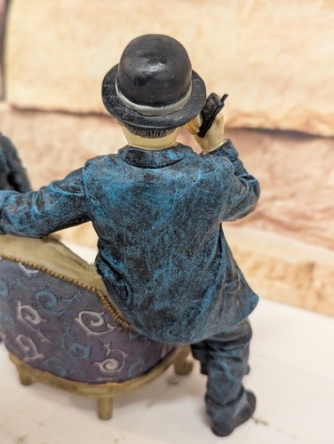 Rare Laurel And Hardy Handmade Decorative Figurines Statue Vintage Collectable - Picture 11 of 14