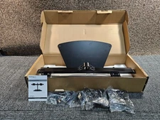 StarTech Dual Monitor Stand Adjustable Arm Up to 24" Black (ARMBARDUO)