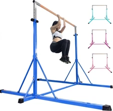 Gymnastics Bar,5Ft/6Ft Horizontal Bars, Adjutable Gymnastic Bar for Kids Ages 5-