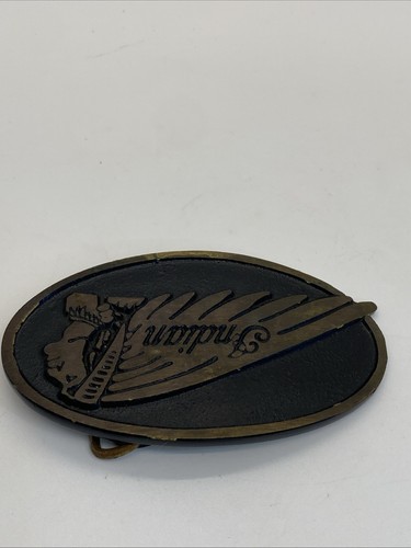 Indian Motorcycles Vintage Belt Buckle Brass - Picture 3 of 13