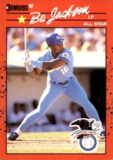 Bo Jackson 1990 Donruss #650 Kansas City Royals FREE SHIPPING AutographDen