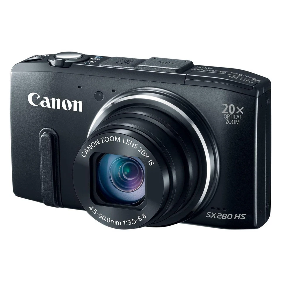 Canon Powershot SX280 HS, Schwarz, 12,1 MP 20-facher Zoom Digitalkamera  - Bild 4 von 4