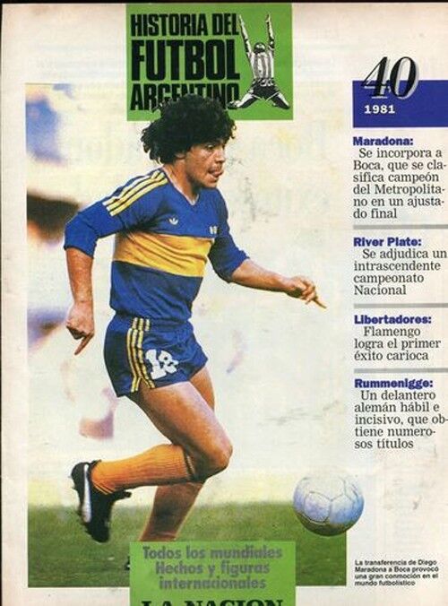 rare magazine voz de Boca Jrs Argentina N3 1981 Diego Maradona