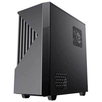 NeweggBusiness - GAMEMAX Contac COC BG Black / Grey Steel / Tempered Glass  ATX Mid Tower Computer Case