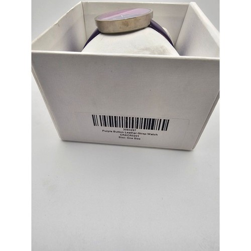 WOMENS CRAYO CR0201 WATCH BUTTON PURPLE - 第 4/4 張圖片