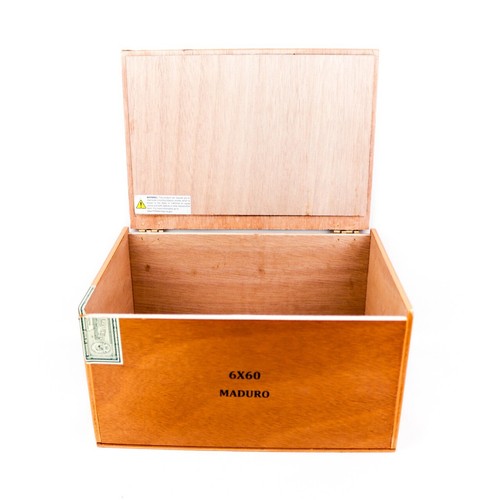 Persian King Tiger 6 x 60 Maduro Empty Wood Cigar Box 10" x 7" x 5.25" - Picture 11 of 13