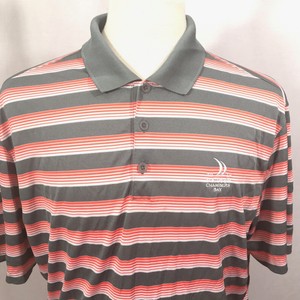 Nike-Golf-Mens-Dri-Fit-Golf-Polo-Shirt-XL-Orange-Striped-2015-US-Open-Chambers-B