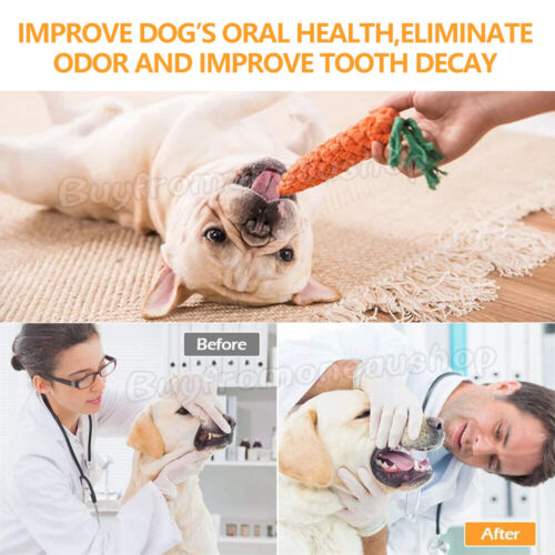 10X Dog Braided Rope Toys Pet Puppy Chew Bite Toy Gift Tough Cotton Clean Teeth - Picture 5 of 9