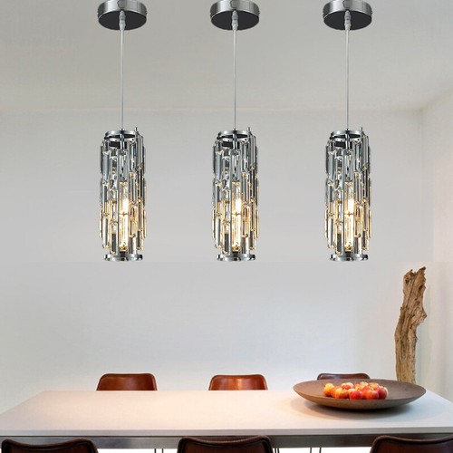 3X Crystal Kitchen Pendant Light Home Chandelier Lights Dining Room Ceiling Lamp - Picture 9 of 9