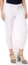 HUE Women's Original Jeans Capri Leggings White X-Small 0-2W23"x24"