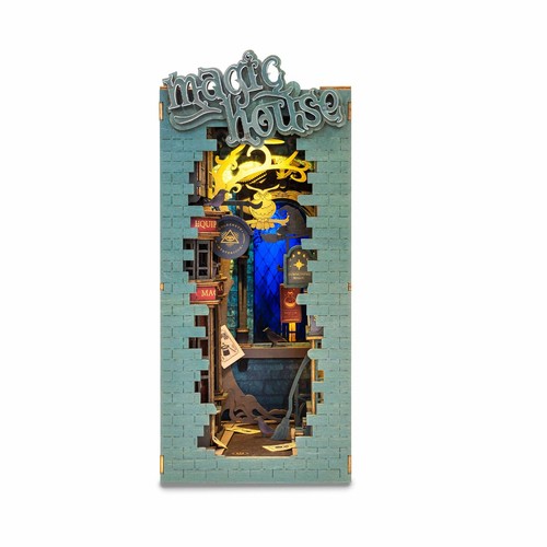 Rolife 9kits Book Nook Kit with LED DIY Dollhouse Kit Book Shelf Decor Xmas Gift - Picture 35 of 135