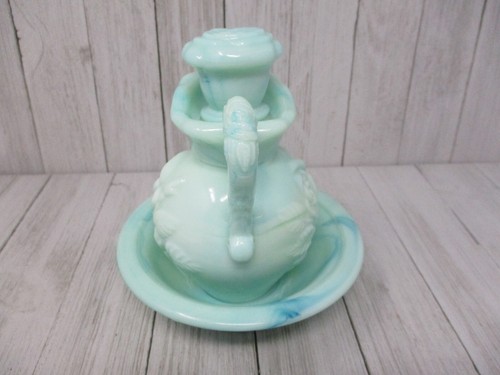 Avon Jadeite Decanter Bottle Pitcher and Bowl w/ Stopper - Picture 2 of 13
