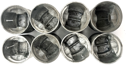 1932 33 34 35 36 FORD FLATHEAD V8 PISTONS x8 030 FOMOCO NOS/R OVERSIZED 40-6110 - Picture 7 of 11