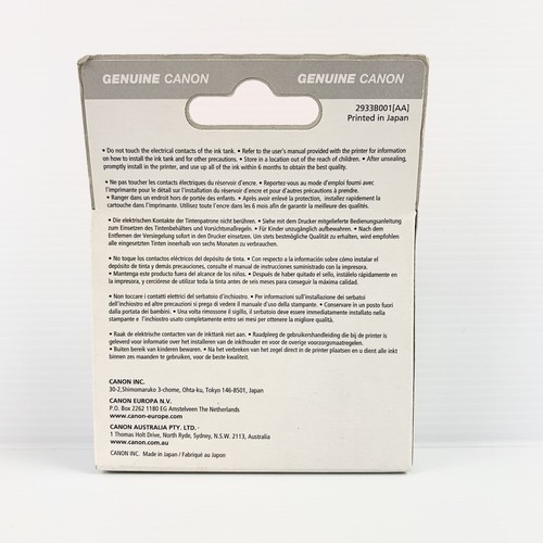 Canon 521 Black Ink Cartridge CLI-521BK Black Inkjet Tank Genuine Made in Japan - Picture 2 of 5