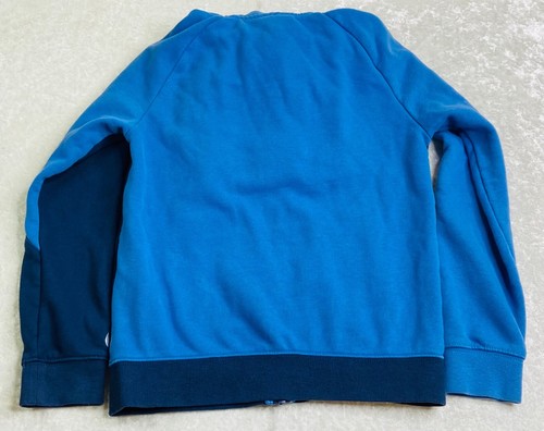 Nike Long Sleeve Hooded Blue & White Full-Zip Jacket Boys Kids Size 7 (LG) - Picture 4 of 5