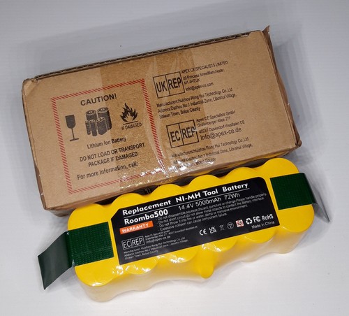 Batteria NUOVA per iRobot Roomba potenziata 5000 mAh per mod.500 600 700 e altri - Imagen 4 de 8