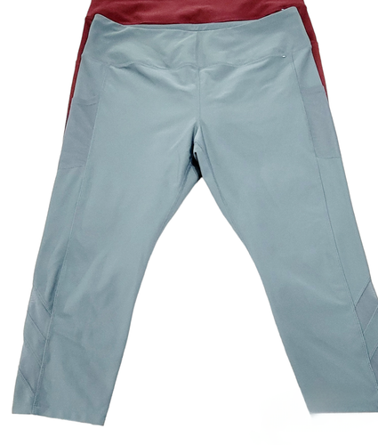 Lot Of 2 Mondetta Performance Luxury Red Blue Leggings Mesh Accent Size XXL - Picture 3 of 11
