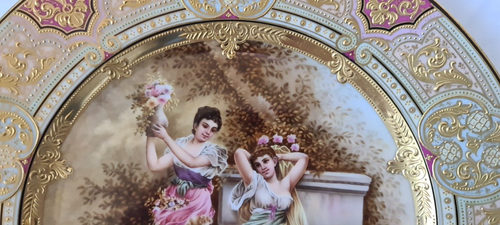 Superb Royal Vienna Hand Painted Cabinet Plate - late 19th Century - 第 6/12 張圖片