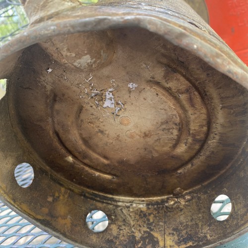 Vintage Huffman H-27 One Gallon Swing Spout Galvanized Metal Oil Can - Picture 8 of 9