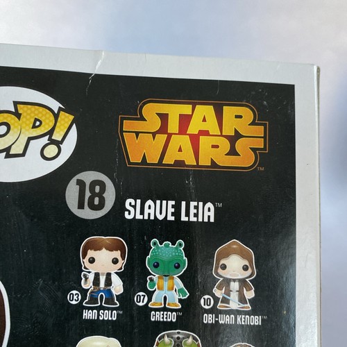 Funko Pop Star Wars Slave Leia Vault Edition Black Box 18    R - Picture 6 of 10