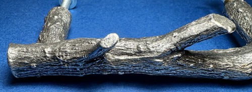 Cassetto ramo albero personalizzato maniglie estraibili peltro lucido oggetti moderni Inc USA - Foto 4 di 14