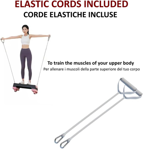 STEP FITNESS MULTIFUNZIONE CON CORDE per ALLENARE L’EQUILIBRIO BALANCE STEP REGO - Foto 3 di 12