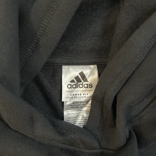 NWT Kids Unisex Teen Adidas Pullover Hoodie, Black, Size Boys XL 18/20 - Picture 5 of 7