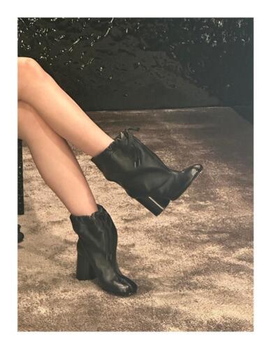 Winter New Split Toe Boots Womens High Heels Short Boots Genuine Leather Boots - Picture 9 of 24