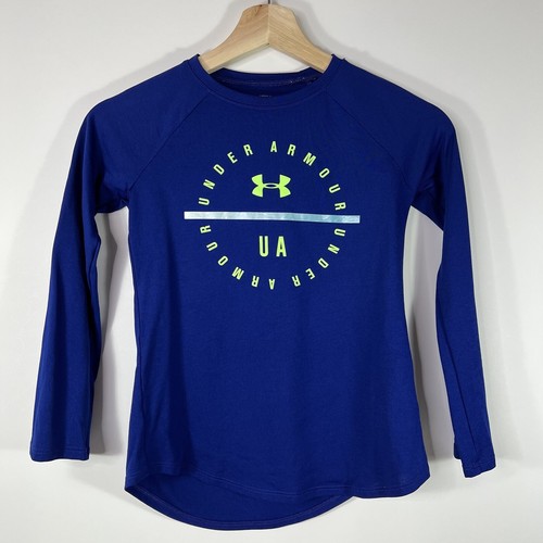 Under Armour HeatGear Long Sleeve Graphic T-Shirt Loose Girl’s Small S - Picture 1 of 3