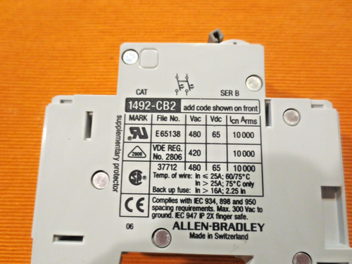 ALLEN BREAKER 1492-CB2G100 DISYUNTOR - Imagen 4 de 6