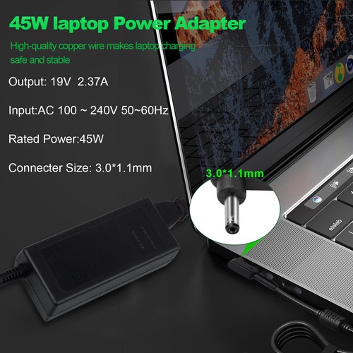 45W Laptop AC Adapter Charger For Acer Chromebook 11 14 13 15, Aspire,Spin,Swift - Picture 7 of 19
