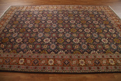 Excellent Vintage Tebriz Traditional 8x11 Area Rug Hand-knotted Wool Dining Room - Picture 9 of 12