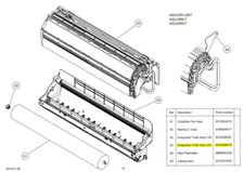 FUJITSU K9315338174 aka 9315338174 EVAPORATOR TA-24HFI/CL1 HY