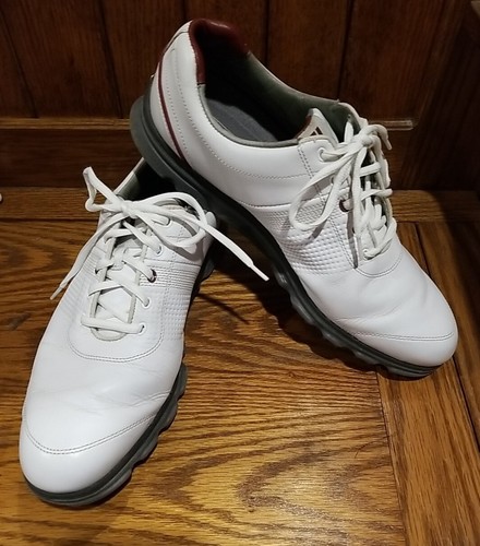 FootJoy Mens DryJoys White Tour Golf Shoes 53503 Size 11.5 M  - Good Condition - Picture 1 of 15