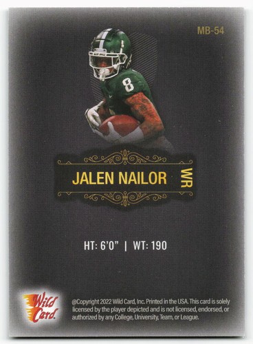 Comodín Jalen Nailor 2022 negro mate novato - Minnesota Vikings - Imagen 2 de 2