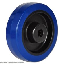 Transportrollen Blue Wheels 80 100 125 160 200 Schwerlastrollen Vollgummi Rad