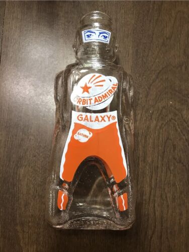12 GALAXY SPACE FOODS SPACEMAN ASTRONAUT SODA SYRUP BOTTLE COIN BANKS 1953 - Picture 9 of 11