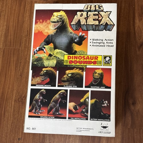 Vintage 1987 Big Rex Godzilla in Box neu hell brandneu - Bild 8 von 10