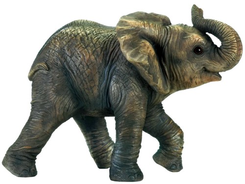FIGURA DE ELEFANTE FELIZ ESCULTURA ** NUEVA EN CAJA - Imagen 6 de 12