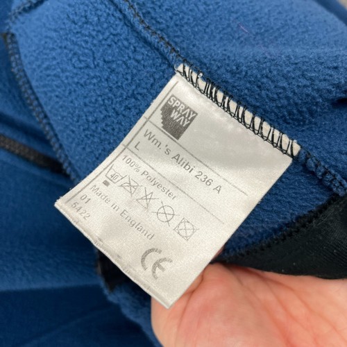 Vintage Sprayway Fleece Womens Large Blue Alibi 236 A Jacket Full Zip Hiking - Picture 7 of 10