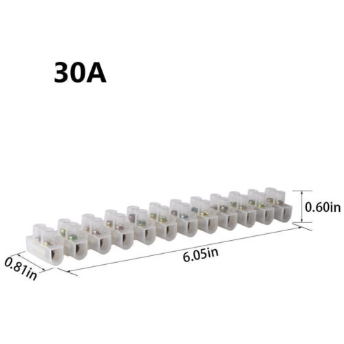 5-50PCS Terminal Block 12 Way Strip Electrical Wire Block 3AMP- 30 AMP Connector - Picture 16 of 16
