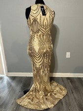 Gold Sequins Dress