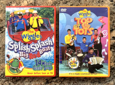 Lot of 2 - The Wiggles - Splish Splash Big Red Boat - Top of the Tots (DVD)