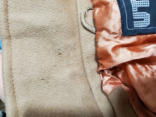 Vintage Men's Utex Tan Brown Wool Trench Coat Size 40 - Picture 12 of 12