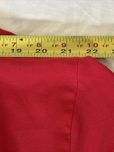 VTG 90s Michele Leslie Red Top Size Medium Black Red Buttons Blouse Womens - Picture 5 of 9