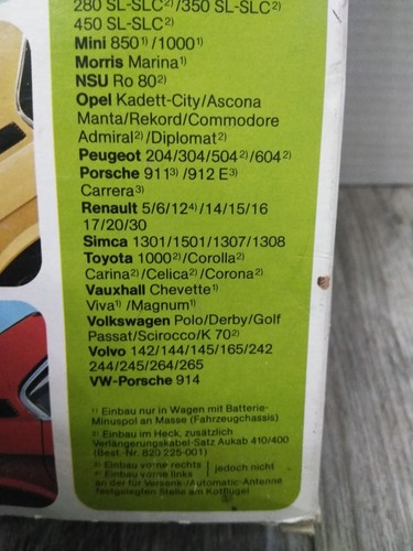 Hirschmann 12V Power Antenna Auta 6900 -- PORSHE - AUDI - LANCIA - AUSTIN - BMW - Picture 11 of 12
