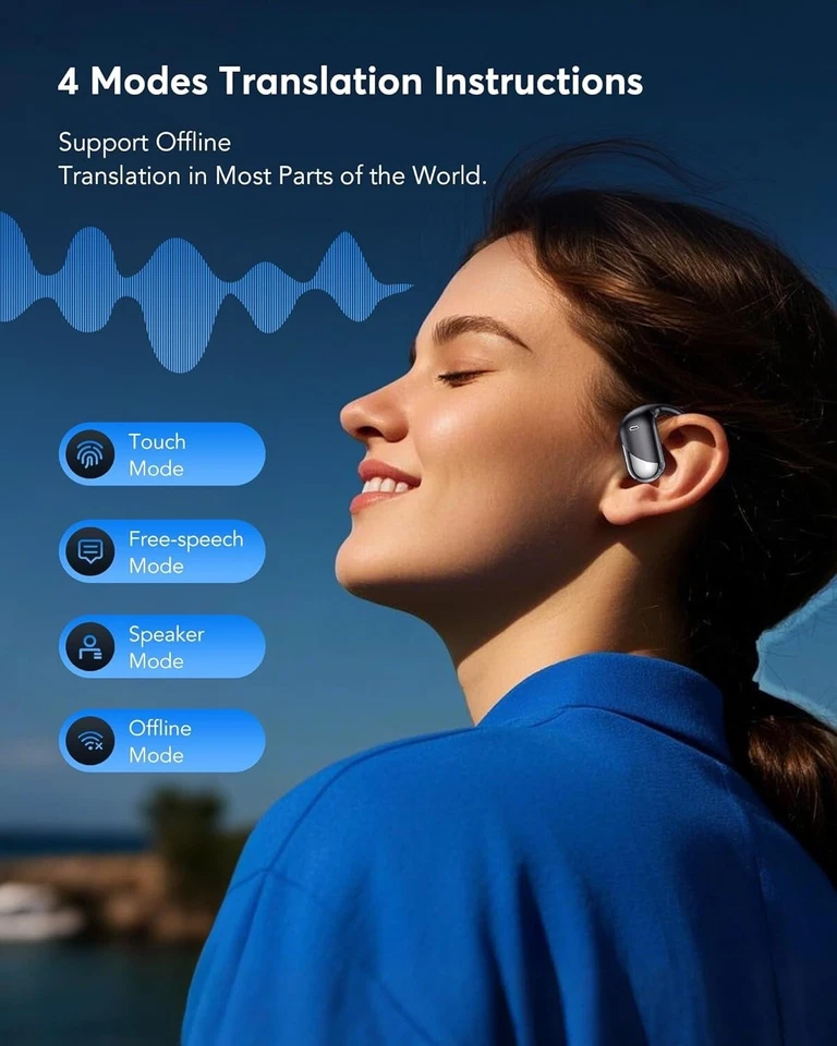 Auriculares De Traducción 144 Idiomas Traductor Voz Audifonos Para Android/iOS - Image 4 of 4