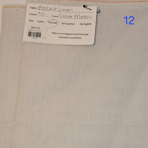 Cross Stitch Linen Fabric - Fat Half Yard - 28, 30, 32, 36 Stitch Count - Picture 12 of 13